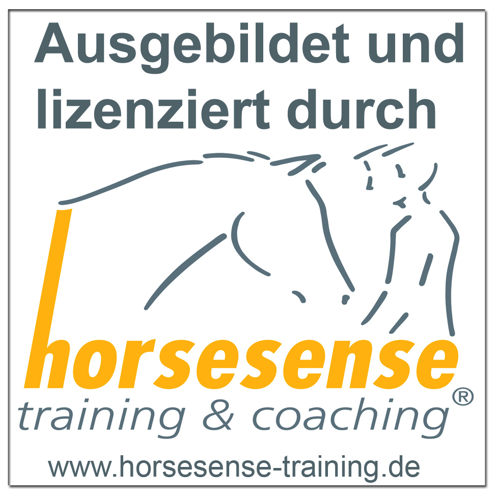 Ausgebildet und lizensiert durch horsesense - training & coaching